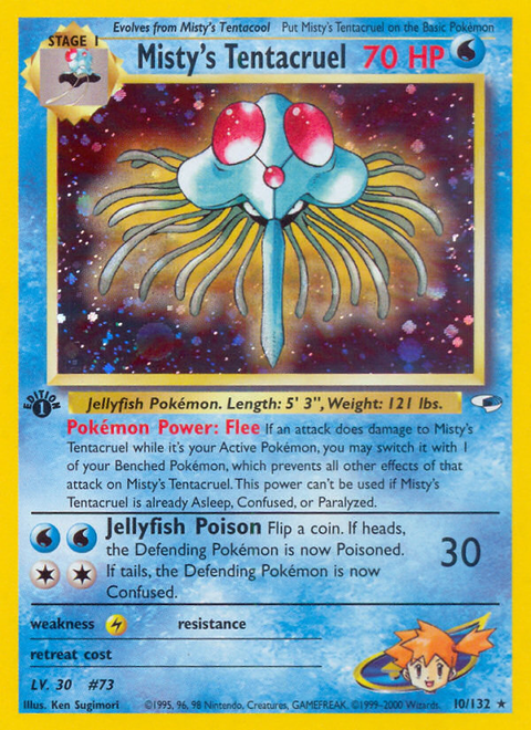 Pokemon Misty's Tentacruel Gym Heroes #010 /132 Near Mint