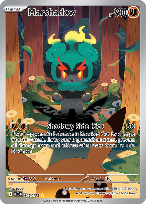 Pokemon Marshadow Mega Evolution #146 /132 Near Mint