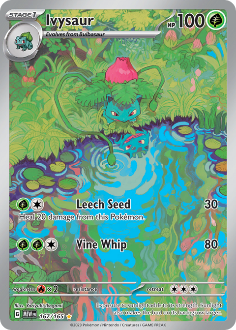 Pokemon Ivysaur Scarlet & Violet 151 #167 /165 Near Mint