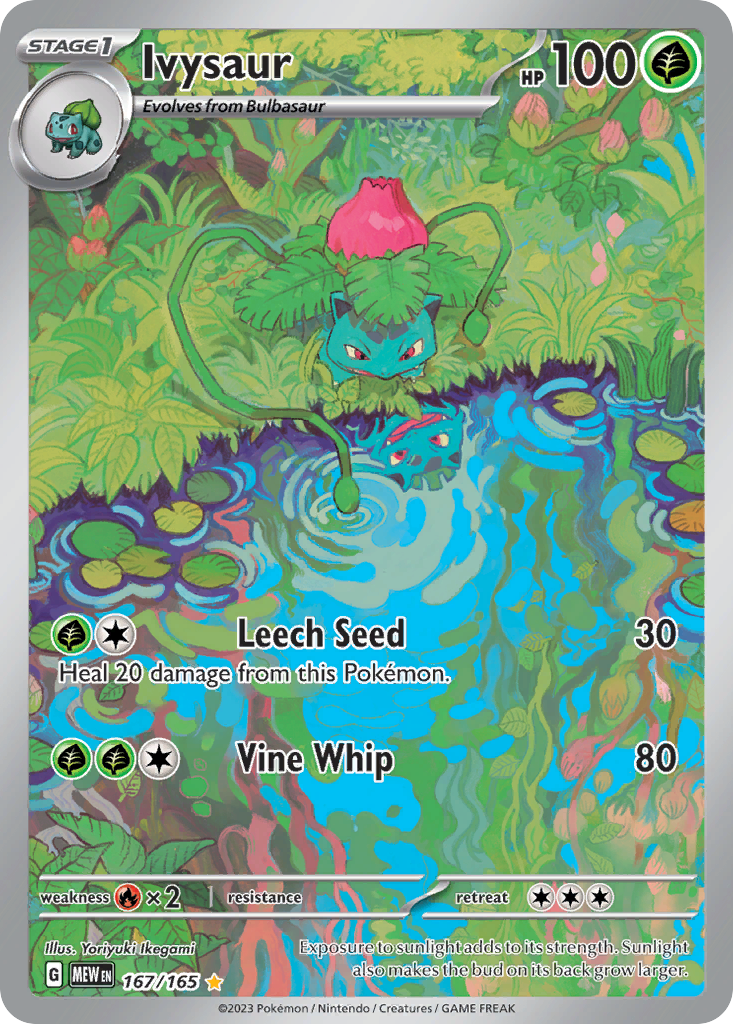 Pokemon Ivysaur Scarlet & Violet 151 #167 /165 Near Mint