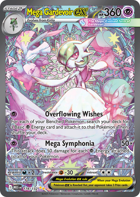 Pokemon Mega Gardevoir EX Mega Evolution #178 /132 Near Mint
