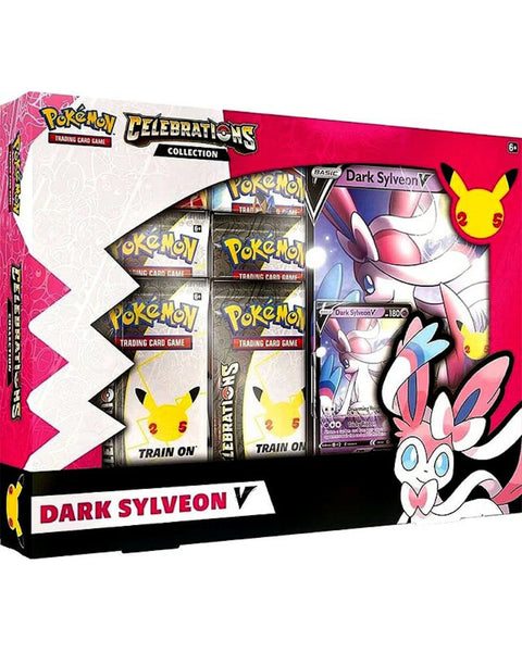 Pokemon 25th Anniversary Celebrations V Box Dark Sylveon Celebrations Collection Box